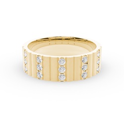 Texturierter Ring für Herren
