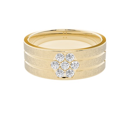 Yellow Gold Men's Diamond Rings