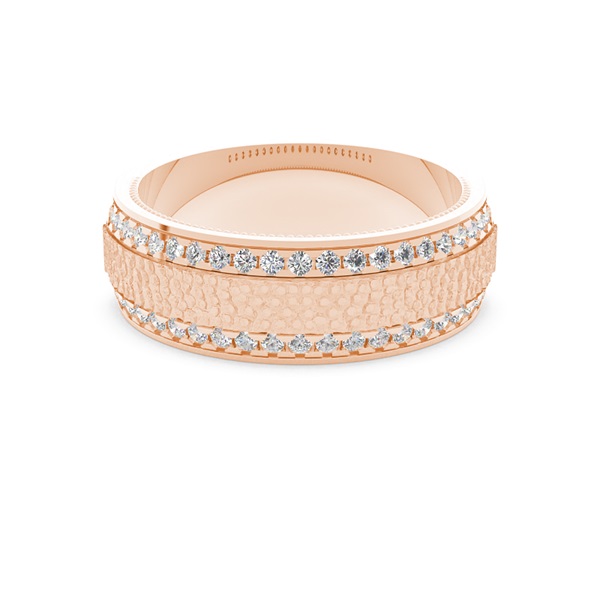 Men's Hammered Texture Ring