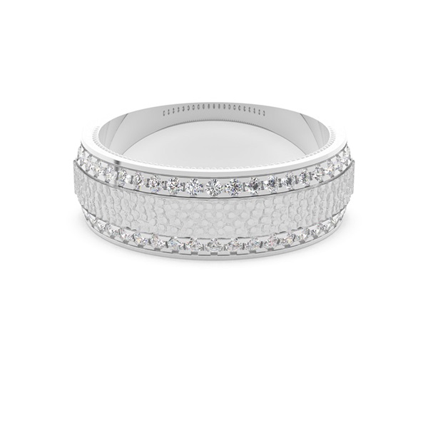 Men's Hammered Texture Ring