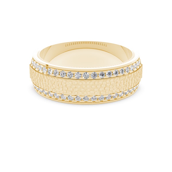 Men's Hammered Texture Ring