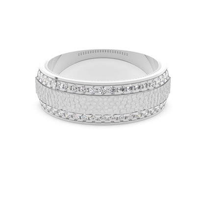 Men's Hammered Texture Ring