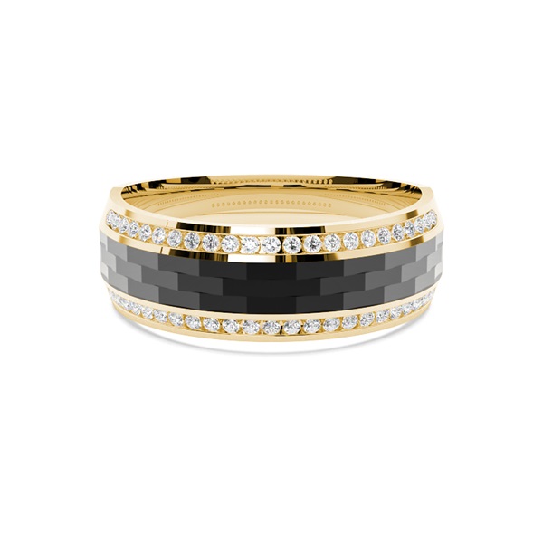 Black Ruthenium Men's Eternity Ring