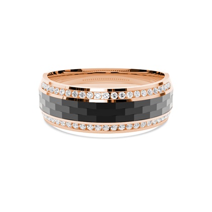 Men's Rose Gold Wedding Rings & Bands
