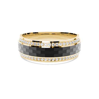 Black Ruthenium Men's Eternity Ring