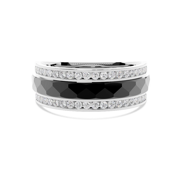 Black Ruthenium Men's Eternity Ring