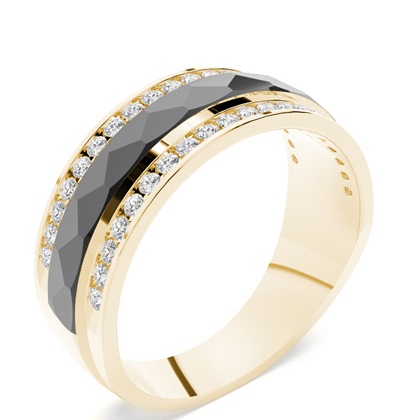 Black Ruthenium Men's Eternity Ring