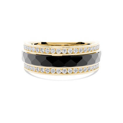 Black Ruthenium Men's Eternity Ring