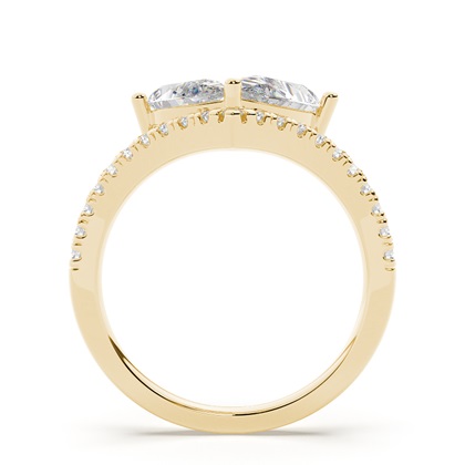 Yellow Gold Side Stone Diamond Rings