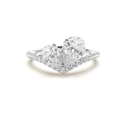 Toi Et Moi Sweetheart Diamant-Verlobungsring