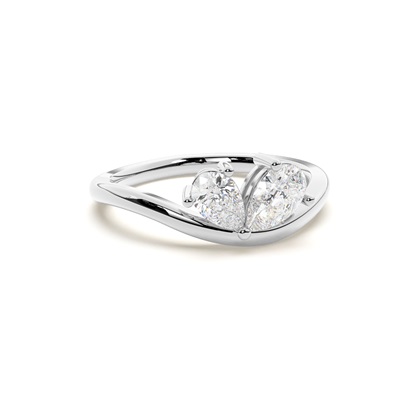 Toi Et Moi Sweetheart Diamond Ring