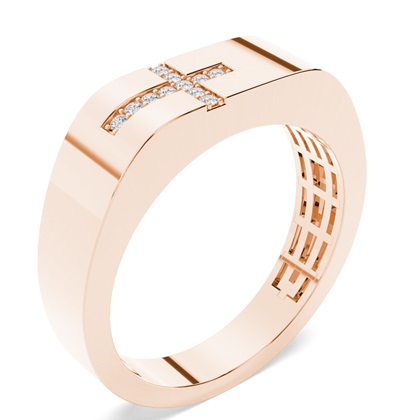 Rose Gold Men's Diamond Rings