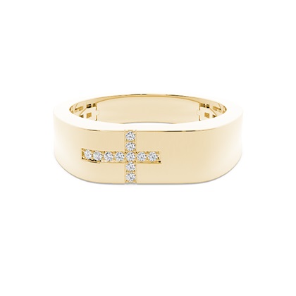 Yellow Gold Men's Diamond Rings