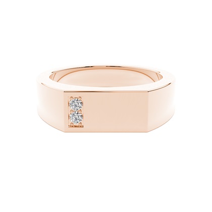 Rose Gold Men's Diamond Rings