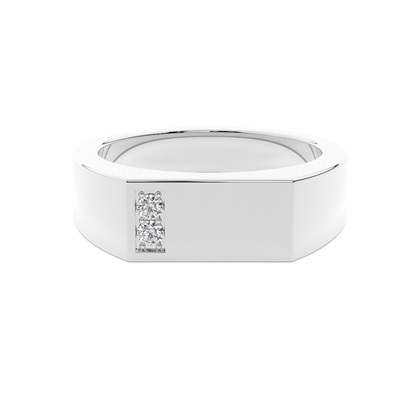 Men's Diamond Accent Signet Ring