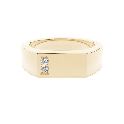 Yellow Gold Men's Diamond Rings