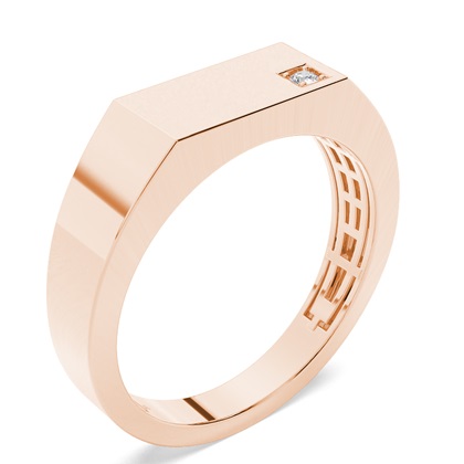 Rose Gold Men's Diamond Rings