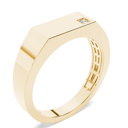 Yellow Gold Men's Diamond Rings