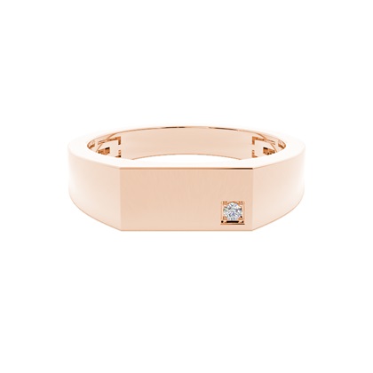 Rose Gold Men's Diamond Rings