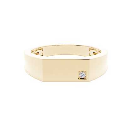 Yellow Gold Men's Diamond Rings