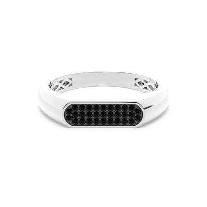 Pave Setting Men's Signet Ring