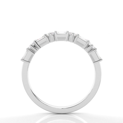 Baguette Und Runder Diamant Ehering