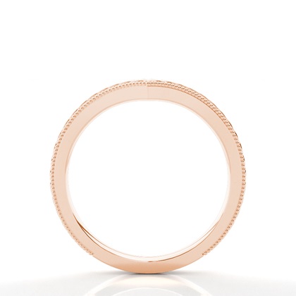 Rose Gold Plain Wedding Rings