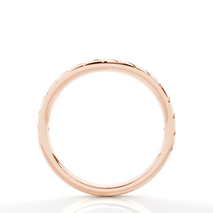 Vintage-Trauring mit Diamantbesatz und elegantem Design