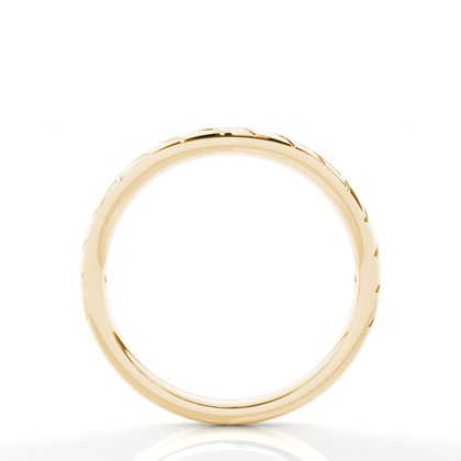 Vintage-Trauring mit Diamantbesatz und elegantem Design