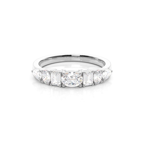 Multishape Diamond Wedding Ring