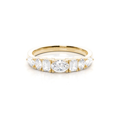 Multishape Diamond Wedding Ring