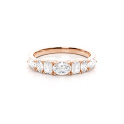 Multishape Diamond Wedding Ring
