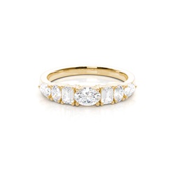 Multishape Diamond Wedding Ring