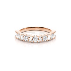 Baguette Und Runder Diamant Ehering