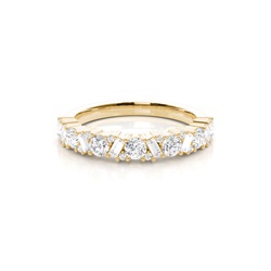 Baguette Und Runder Diamant Ehering