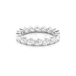 Welliger Tropfenform Diamant Memoriering