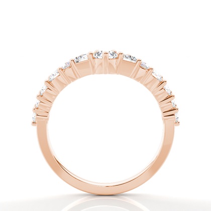 Geschwungener Multiform Diamant Ehering