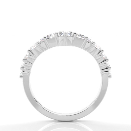 Geschwungener Multiform Diamant Ehering