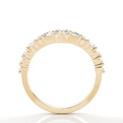 Geschwungener Multiform Diamant Ehering