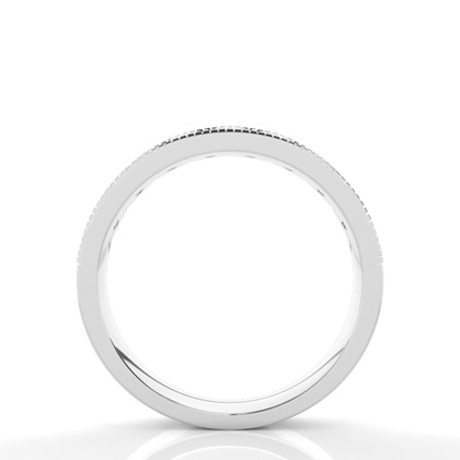 Rund & Prinzessin Diamant Milgrain Ehering