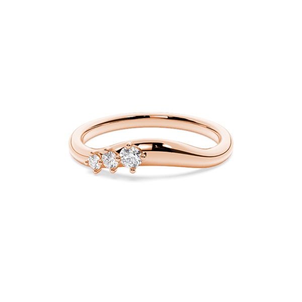 Condensed Cluster Curved Diamond Wedding Band