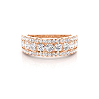 Women's Rose Gold Diamond Wedding Rings