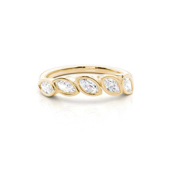 Contour Marquise Diamond Eternity Wedding Band