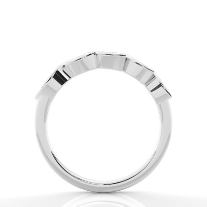 Marquise Schliff Platin Memoireringe Diamantringe