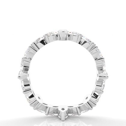 Marquise Schliff Platin Memoireringe Diamantringe