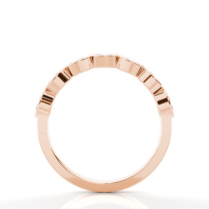 Geschwungener Memorie Ehering Mit Ovalen Diamanten