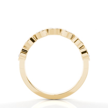 Geschwungener Memorie Ehering Mit Ovalen Diamanten