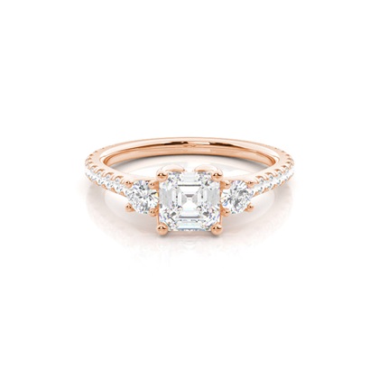 Rose Gold Diamond Engagement Rings