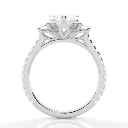 Herz Platin Trilogie Verlobungsringe