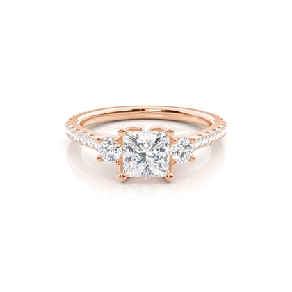 Rose Gold Diamond Engagement Rings